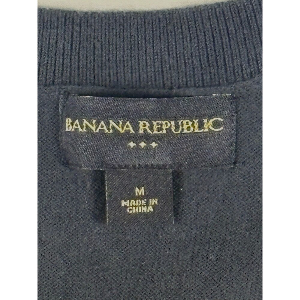 Banana Republic Men's M Argyle Sweater Vest Navy Green Blue Preppy Fall 2009 - Picture 3 of 16